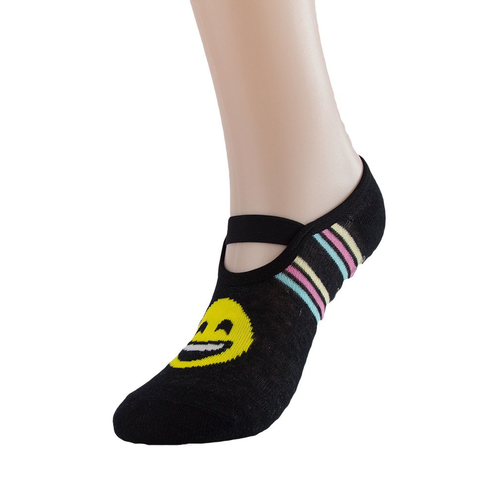 Meia Sapatilha Antiderrapante Pilates e Yoga Meditação Cor