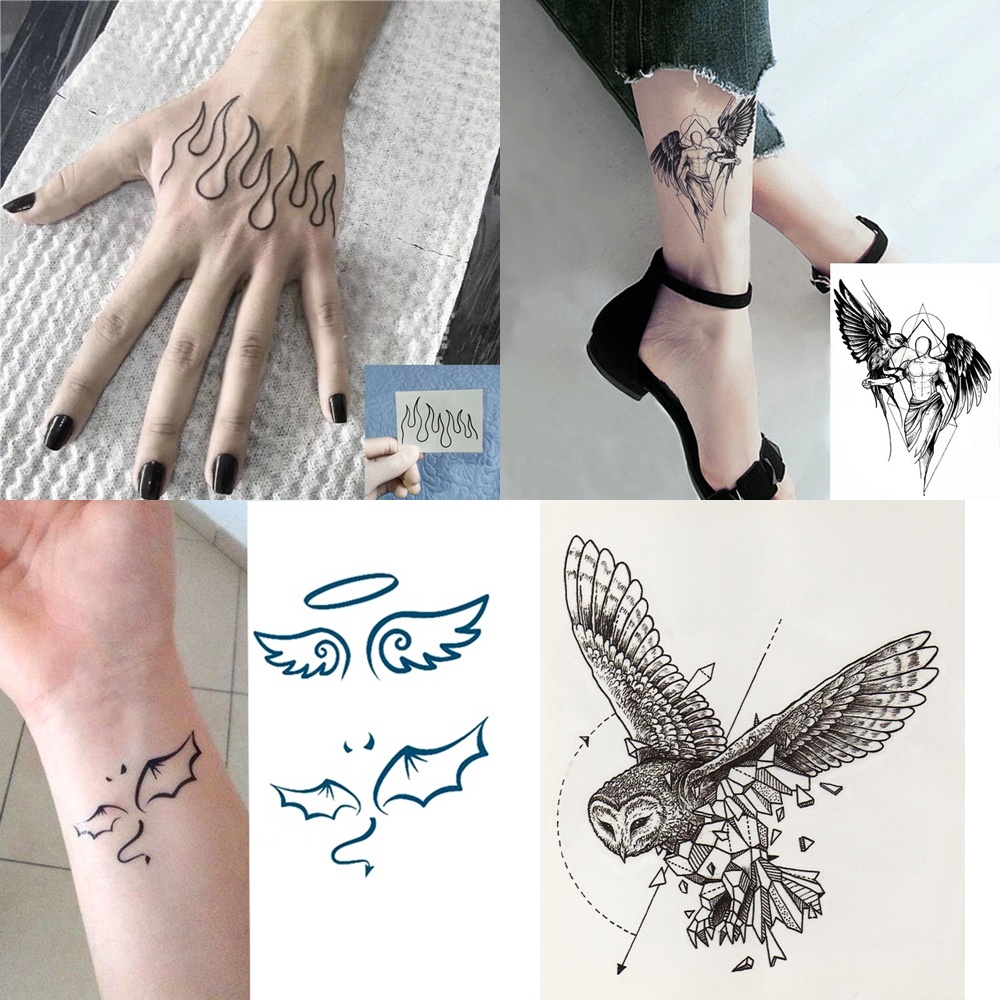 Tatuagem Falsa Faketemporária Asas Fogo Anjo Soul Mate Alta Qualidade Novo Modelo | Shopee Brasil 1000_x_1000_jpg