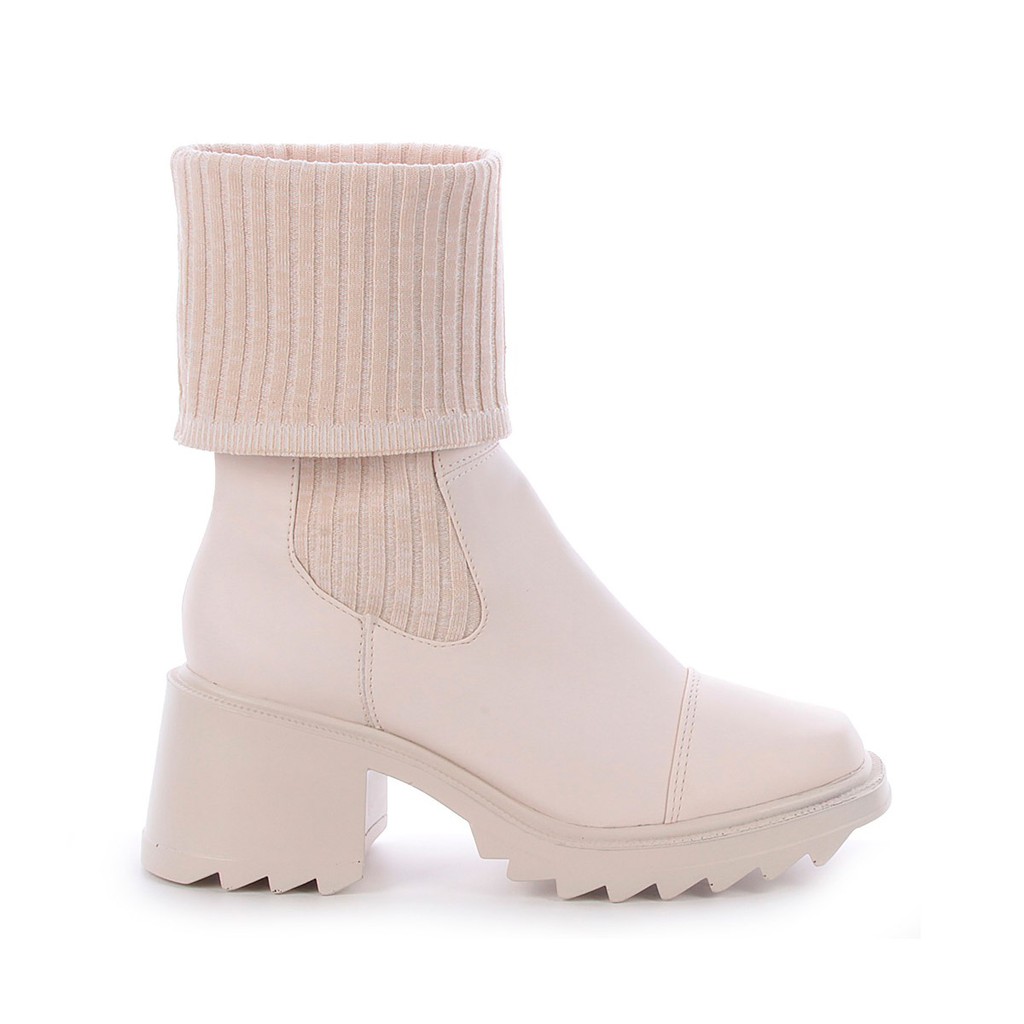 Bota Meia Tratorada Feminina Blogueira Tendência Do