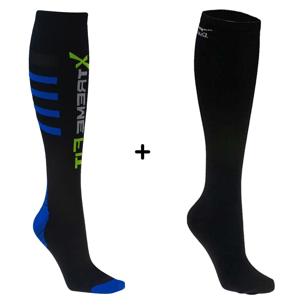 Kit 2 Pares de Meias Compressão para Varizes e Para