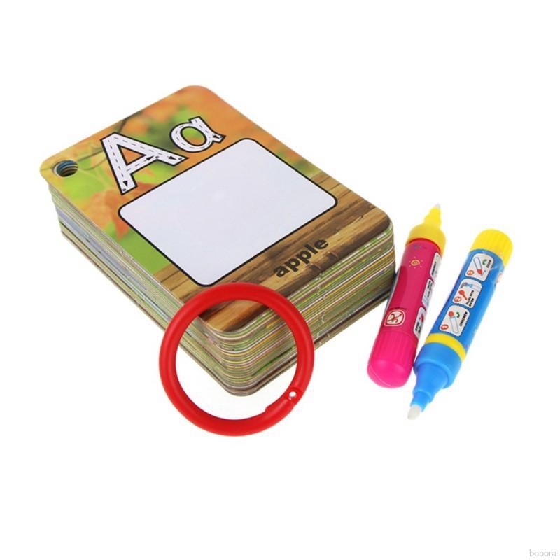 Drawing through the alphabet is a fun way for children to work on forming letters and reinforcing beginning letter sounds. Bobora Cartoon Alphabet Drawing Toys Magic Water Pen Kids Learning Toy Children Doodle Coloring Board Puzzle Board Shopee Malaysia