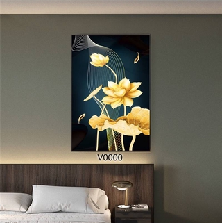 1Pcs (60X120Cm) Unframed Gaya Cetakan Kanvas Moden Dinding Seni Emas Lotus Gambar Lukisan Untuk Hiasan Rumah Hiasan Rumah | Shopee Malaysia 321_X_320_jpg