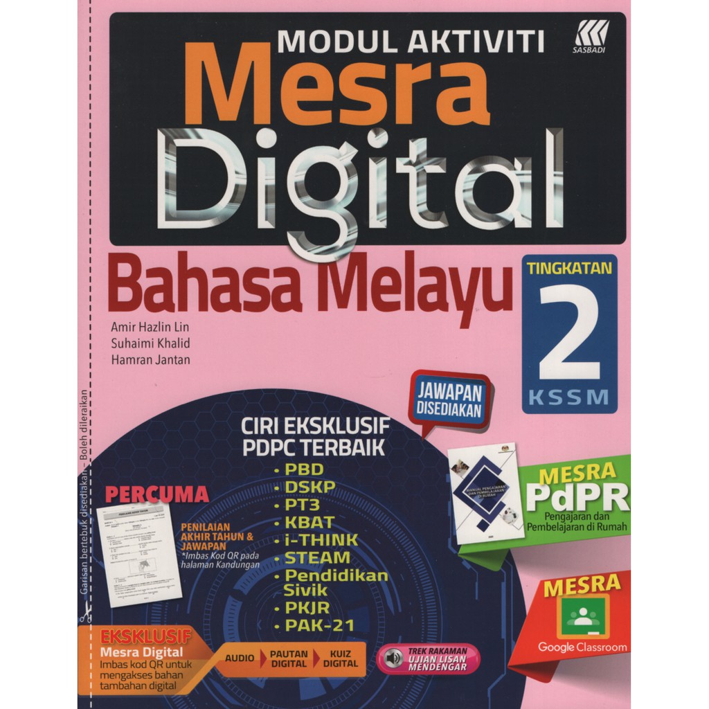 MODUL AKTIVITI MESRA DIGITAL BAHASA MELAYU TINGKATAN 2
