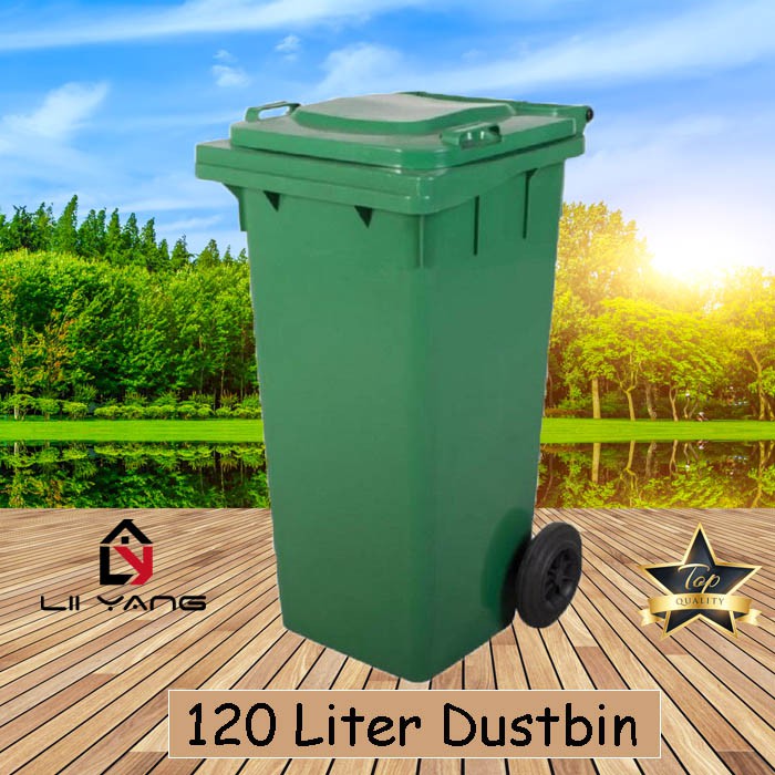 Product is for 6 figure only; 120 Liter Green Recycle Dustbin Tong Sampah Besar Green Garbage
