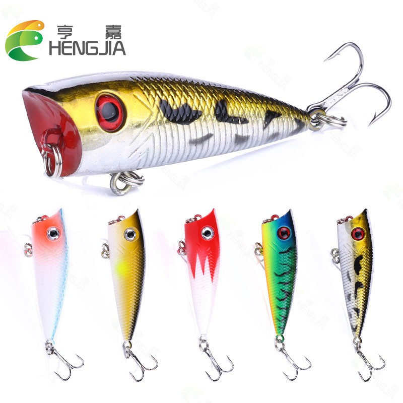 3.17 $ | complete overview fishing lures model hard bait from spinpoler on aliexpress | spinpoler new. Hengjia 5pcs 6cm 6 3g Popper Fishing Lures Topwater Hard Baits Wobbler Fishing Tackle Shopee Malaysia