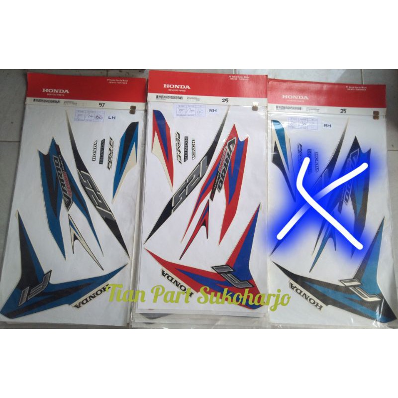 Busi vario 110 old,vario techno . Striping Vario Techno F1 125 Helmet In Original Ahm Shopee Malaysia