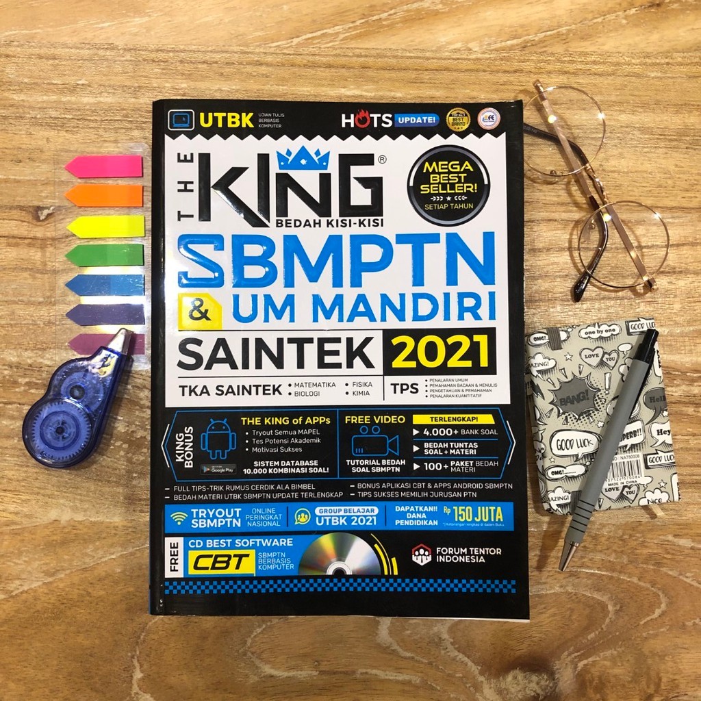 19 x 26 cm tebal: The King Sbmptn Tps Tka Um Mandiri Saintek 2021 Book Limited Shopee Malaysia