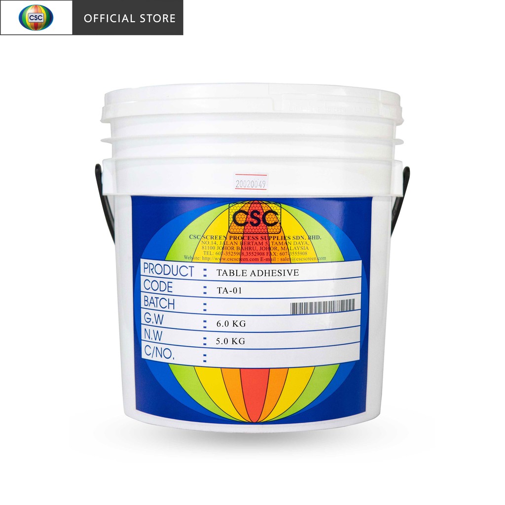 The right source for all your screen printing inks, frames, equipment and supplies. Csc Screen Printing Supply Table Adhesive 5kg Shopee Malaysia