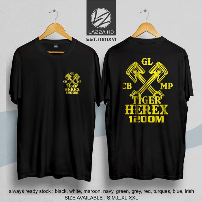 Harga tutup gir gear depan motor honda tiger model herex. T Shirt Clothes Tshirt Motor Herex 1200m Gl Cb Mp Tiger Quality Distro Kaos Baju Tshirt Motor Herex 1200m Gl Cb Mp Tiger Kualitas Distro Shopee Malaysia