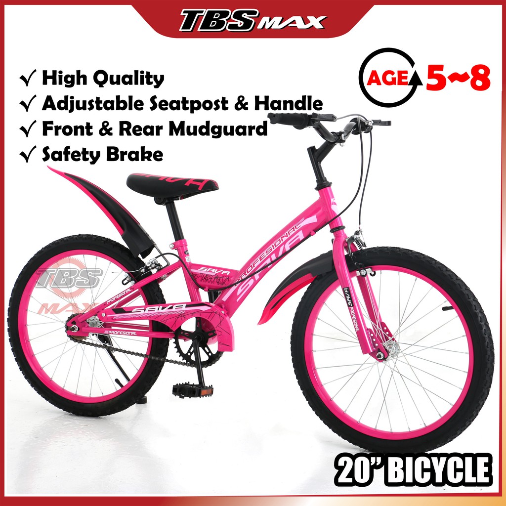With mudguard front and rear with double fork with rear carrier with stem kiri kanan with brake lagi murah dan berbaloi dari modify cost! Basikal Saiz 20 Inci 20 Bicycle 20 Basikal Budak Basikal Remaja Untuk Umur 5 8 Tahun Shopee Malaysia