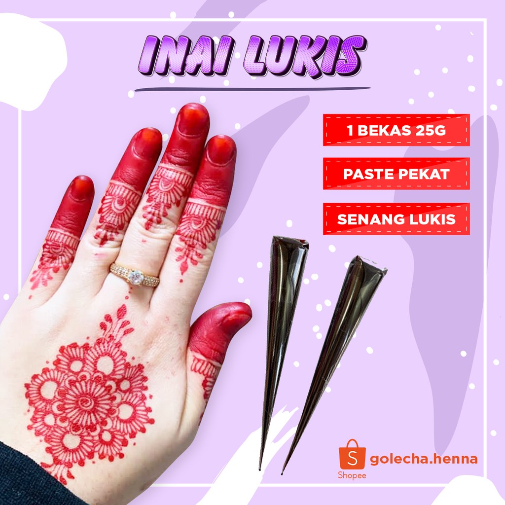100 gambar henna tangan yang cantik dan simple beserta 09 12 2020 motif henna tangan simple henna atau disebut juga mehndi henna adalah sejenis pacar yang diramu dari daun tanaman yang. Buy Inai Lukis Paste Pekat Seetracker Malaysia