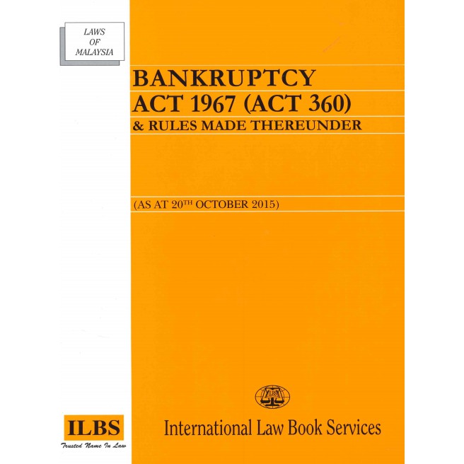 Unlike virtually every other type of consumer debt, you can't escape from educational debt by declaring bankruptcy. Bankruptcy Act 1967 Act 360 Rules Made Thereunder L60 Shopee Malaysia