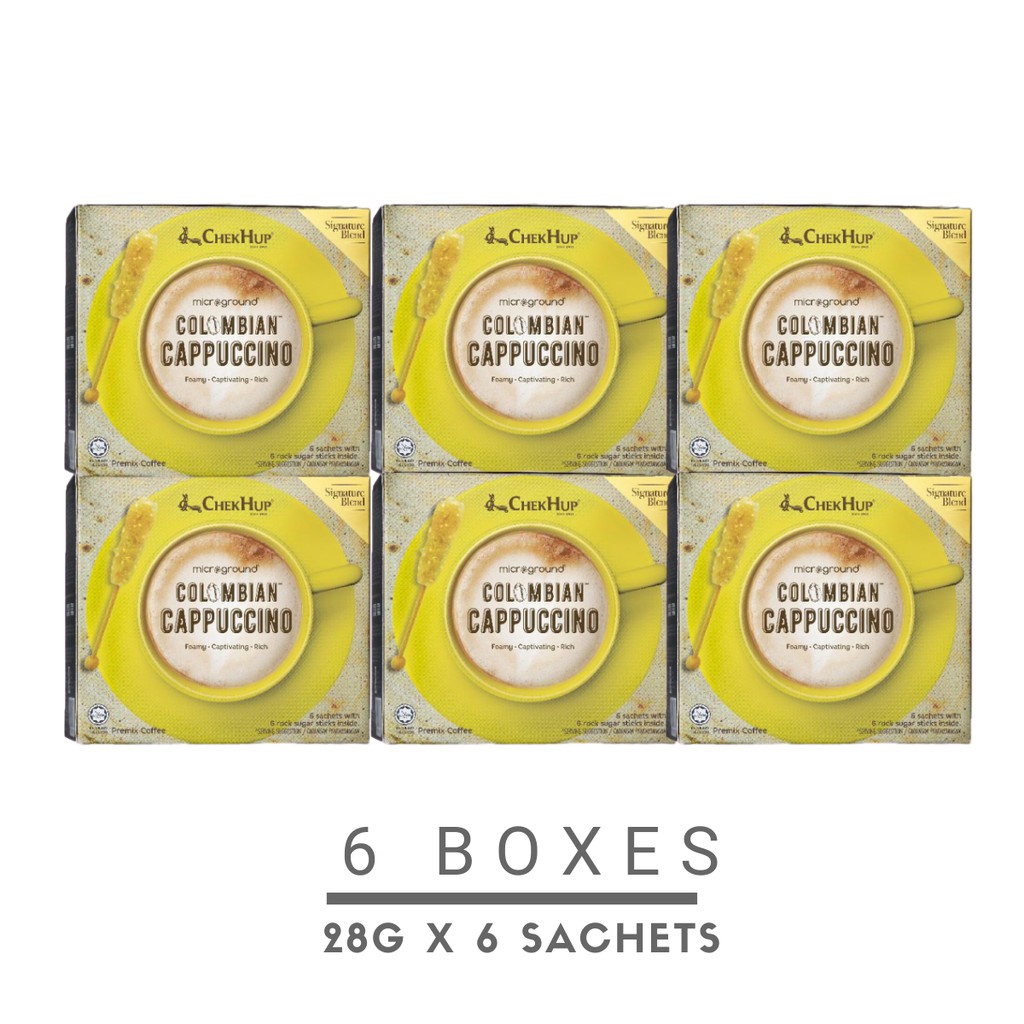 Fairtrade provides a better deal for producers in . Chek Hup Microground Colombian Cappuccino (28g x 6s