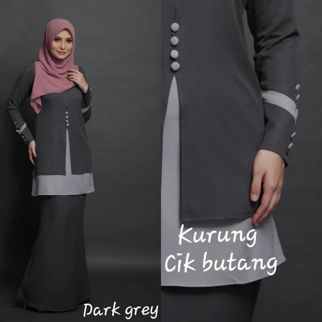 Waaa , ini lahh diaaa. Baju Kurung Cik Butang Shopee Malaysia