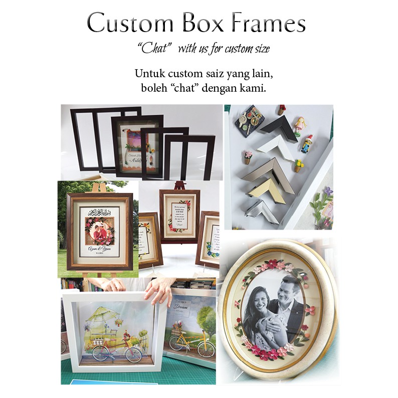 Cek harga terbaik sekarang hanya di biggo! Large Extra Deep Box Frame 3d Frame Shadow Box Frame Shopee Malaysia