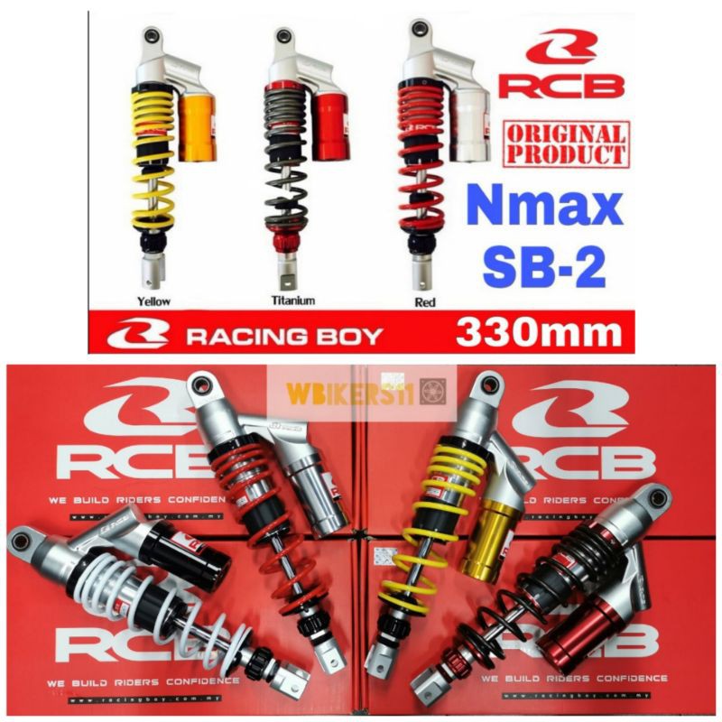 Pengiriman cepat, gratis cash back webike . Absorber RCB RACING BOY SB2 NMAX V1 V2 NVX RXZ EX5 WAVE110