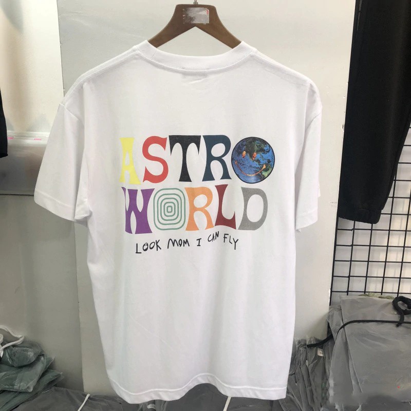 Message us if you'd like a different style or color. Color Letter Logo Earth Travis Scott Astroworld T Shirts Men Top Quality Streetwear Top Tees Shopee Malaysia