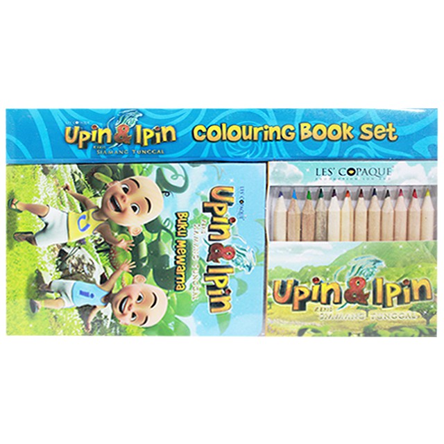 Buku seni & konsep visual upin & ipin keris siamang tunggal. Upin Ipin Keris Siamang Tunggal Colouring Book Set Shopee Malaysia