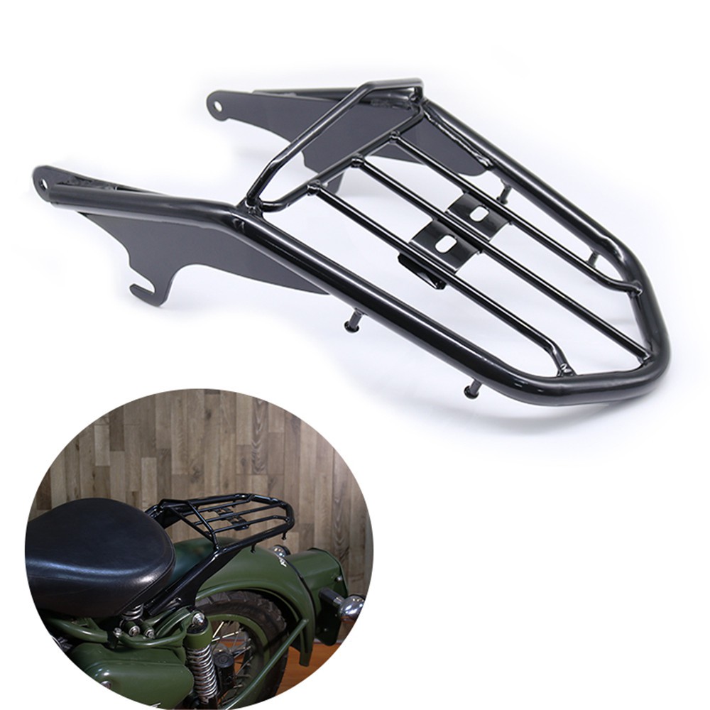 Motorcycle crash bars v.2 (pom rod reinforced) for honda ct125. Motorcycle Rear Luggage Rack Bracket Support For Royal Enfield Classic 350 500 Black Shopee Philippines