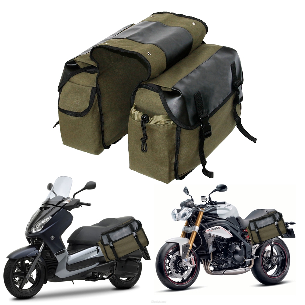 It worked well but was to heavy and looked. New upgrade Motorbike Touring Saddle Bag Motorcycle Bike