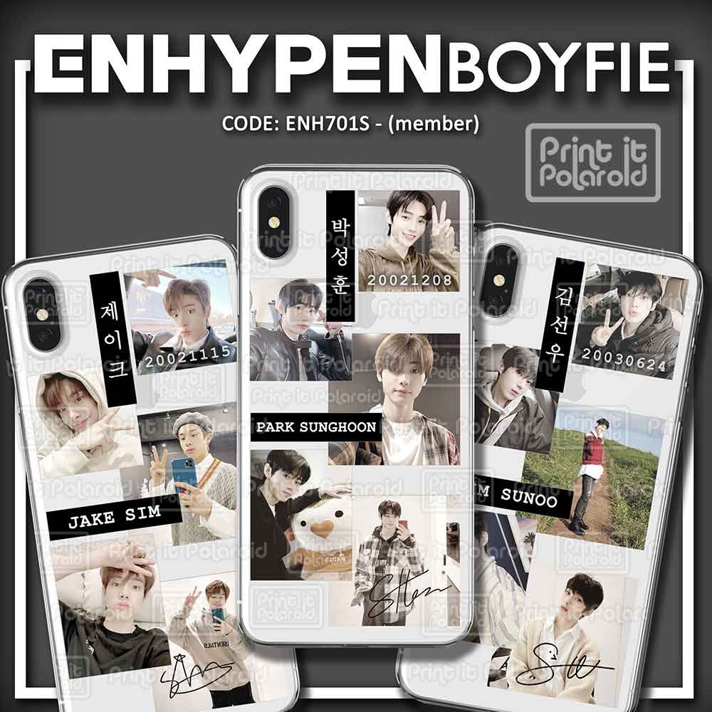 7 pcs enhypen members laminated vinyl waterproof stickers for decorating shopee philippines