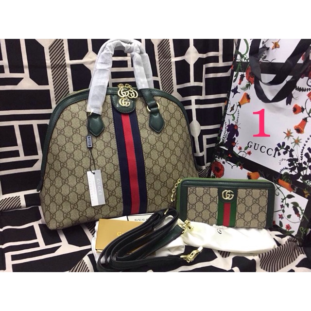 1,313 15 purses are a. Markdown Sale Gucci Bag Wallet Set Shopee Philippines