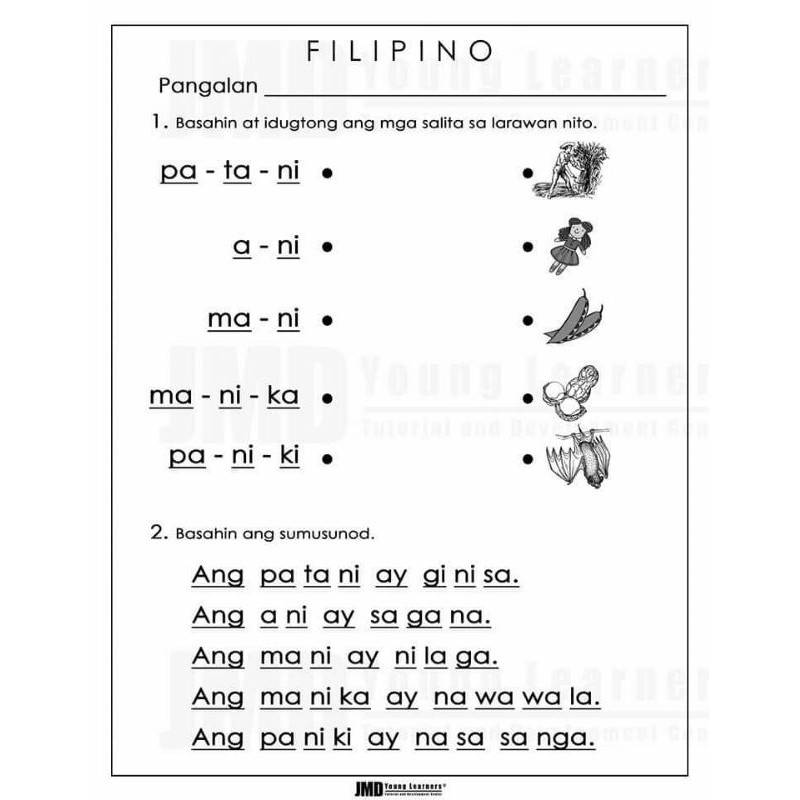 Grade 1 paper, pagsasanay sa pagbasa sa filipino grade 1 post . Activity Worksheet For Nursery To Grade 8 Shopee Philippines