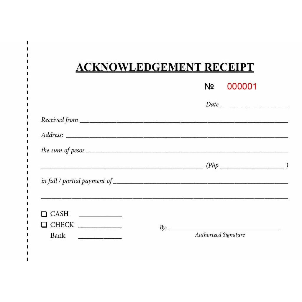 acknowledgement receipt 50x2 carbonized shopee philippines
