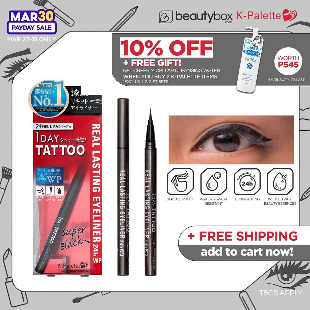 K-Palette Reformulated 1Day Tattoo Real Lasting Eyeliner [Waterproof, Smudge-Proof Eyeliner] | Shopee Philippines 1024_x_1024_jpg