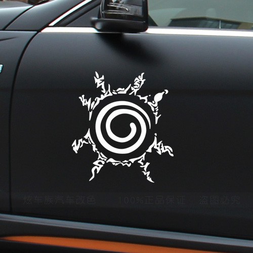 Us$18.99 us$22.99 17% off 200*60cm car truck premium matte flat color vinyl film wrap stickers decal bubble 0 review. Car Styling Cartoon 13 7cm 15cm Funny Decal Interesting Naruto Seal Vinyl Retro Reflective Car Sticker Shopee Philippines
