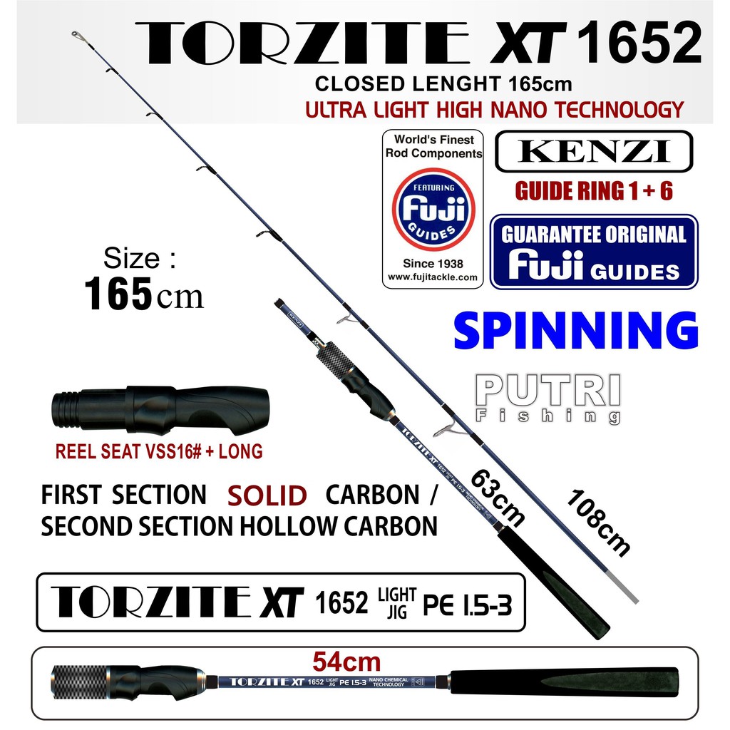 Joran kenzi torzite xt spin 1652 super high carbon fuji. Joran Kenzi Torzite Xt 1652 Light Jig Fuji Guides Shopee Philippines