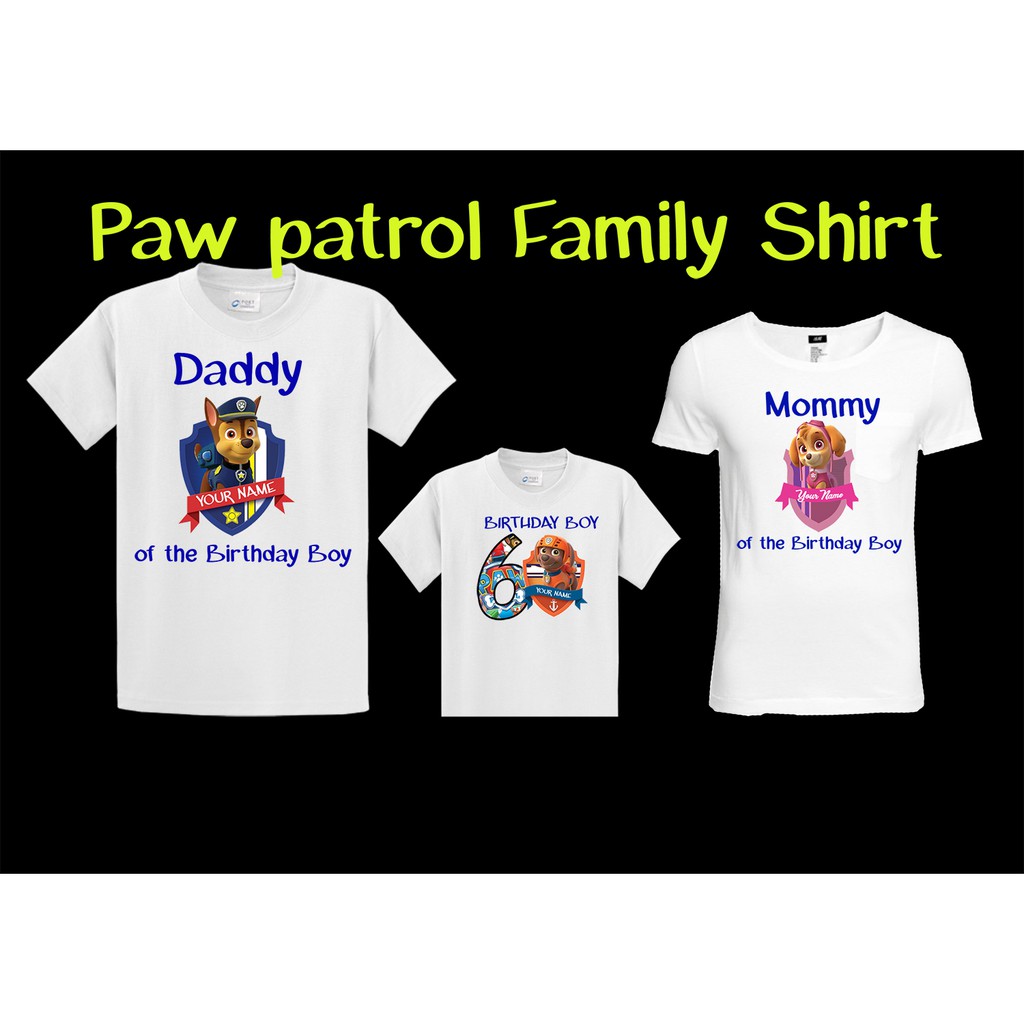 Shop designs for the whole family! Paw Patrol Family Birthday Shirts Jbestudio Com Uy