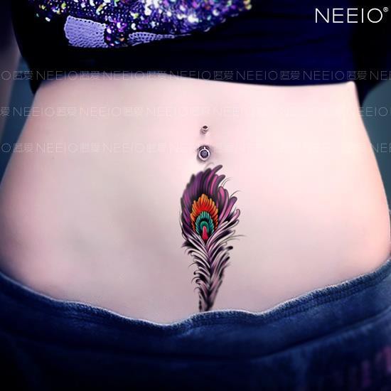 ✨Tattoo Stickers✨Neeio Tattoo Stickers, Colorful Peacock Feathers, Sexy Caesarean Section, Cover Up Any Scars On The Belly, Waterproof Female | Shopee Philippines 550_x_550_jpg