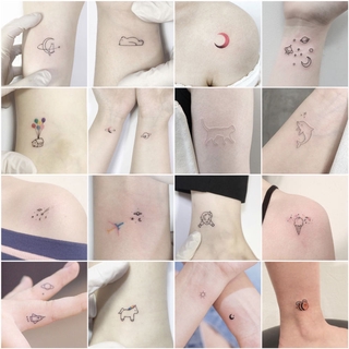 Cute Doraemon Spongebob Squarepants Stitch Small Flower Arm Tattoo Stickers Waterproof Female | Shopee Philippines 320_x_320_jpg