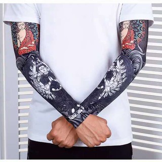 Ice Silk Sunscreen Sleeves Men's Ice Sleeve Gloves Tattoo Sunscreen Arm Sleeves Plus Size Anti-Ultra | Shopee Philippines 320_x_320_jpg