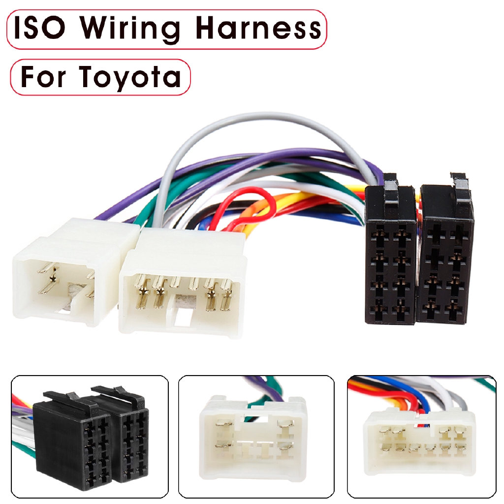 This connection device allows you to set up your cars . Car Stereo Radio Iso Wiring Harness Plug Loom Adaptor Shopee Philippines