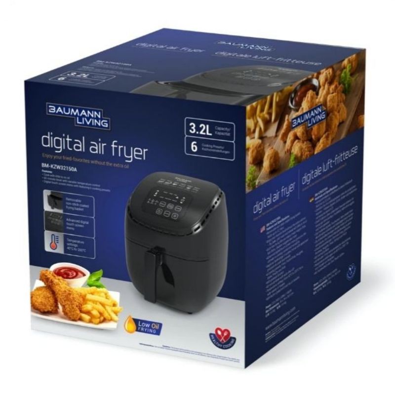 A great thing about this air fryer is the number of accessories you get with it. Baumann Digital Air Fryer Shopee Philippines