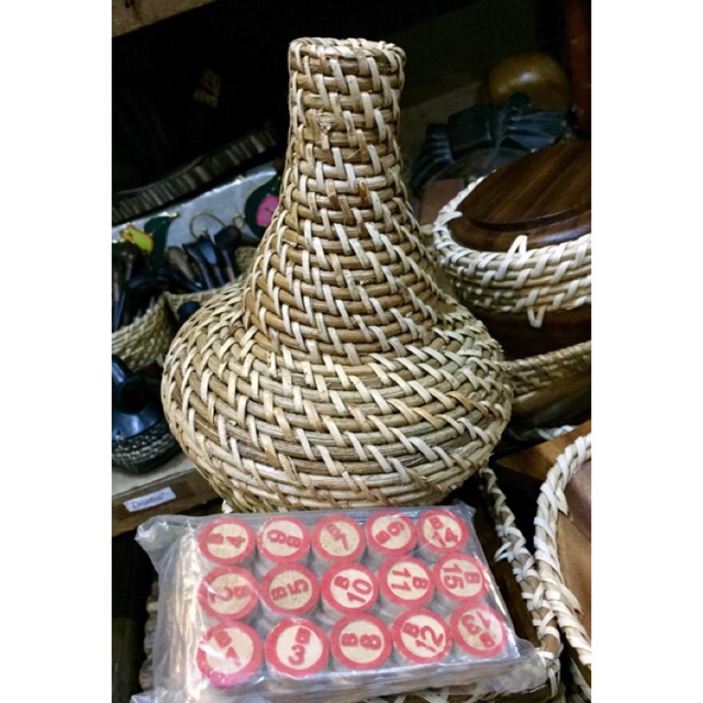 Bingolotto Rätta . Rattan Bingo Game Set Shopee Philippines