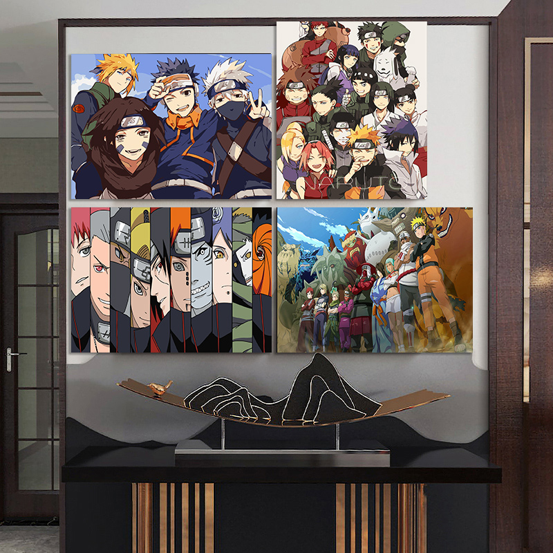 A fun easy way to cover walls. Upt Naruto Unframed Diy Paint By Numbers Painting On Canvas Wall Art Home Decor Anime Themexzhyrz2 Dhw Shopee Philippines