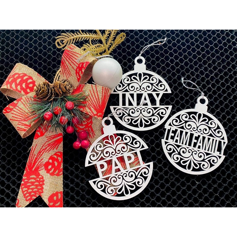 It’s fun and so super easy since it doesn’t require perfection of any kind. Personalized Christmas Tree Ornaments Laser Cut Shopee Philippines