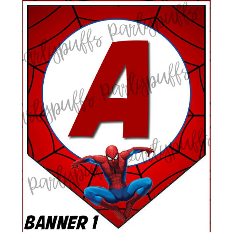 spiderman birthday banner customize name and age shopee philippines