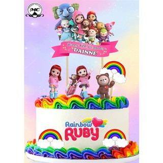 rainbow ruby cake topper shopee philippines