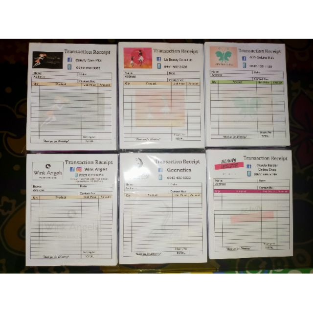 4x5 100 sheets temporary receiptunofficial receipt shopee philippines