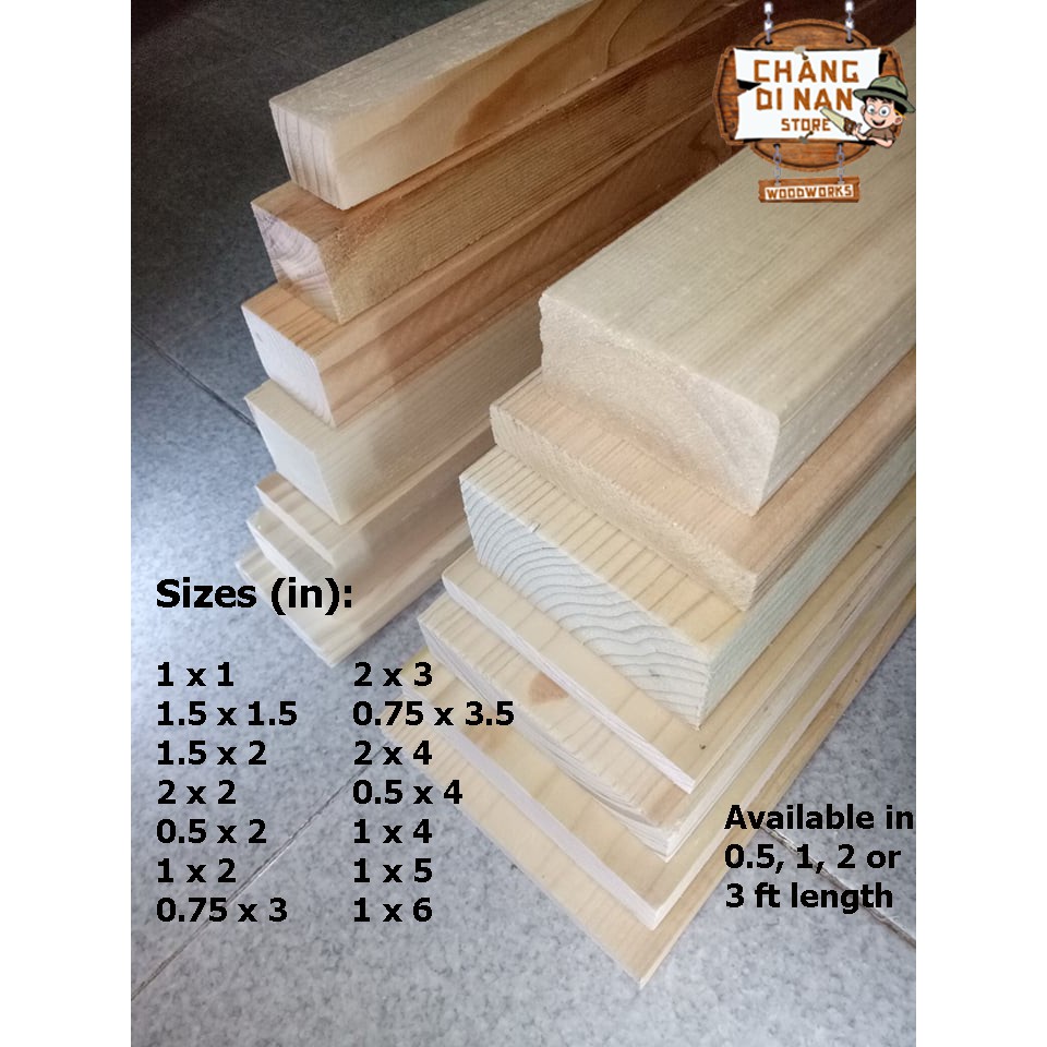Visit our product categories for more details! 2 4 8 Pcs Smooth Palochina Brand New Pinewood 1 2 And 3 Feet For Diy Projects Shopee Philippines