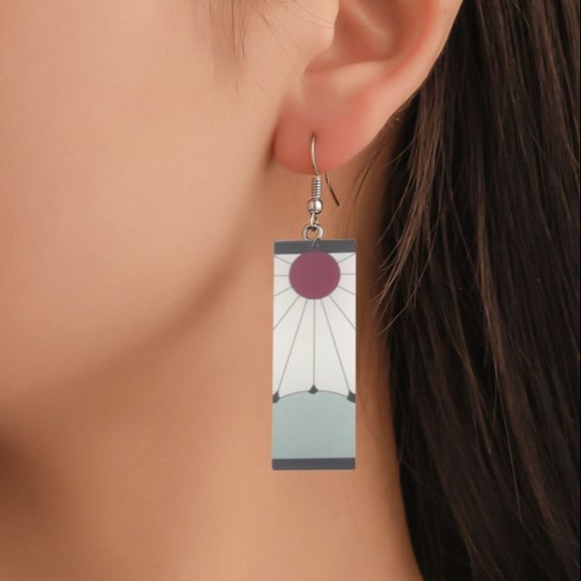 Kimetsu No Yaiba Tanjirou Earrings Cosplay Prop Demon Slayer Earrings | Shopee Philippines 640_x_640_jpg