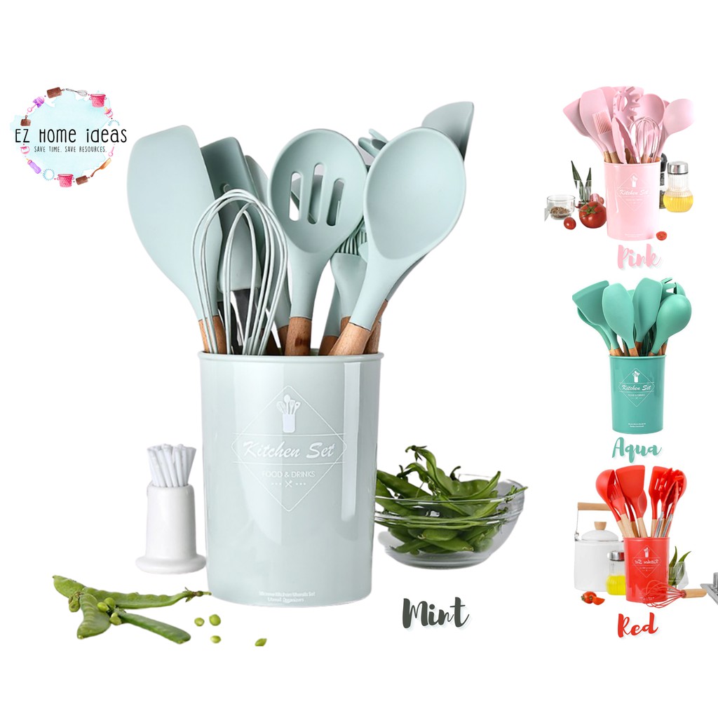 Pricing, promotions and availability may vary by location and at target.com. 12 Pc Wooden+Silicone Kitchen Utensils/Cooking Tools Set ...