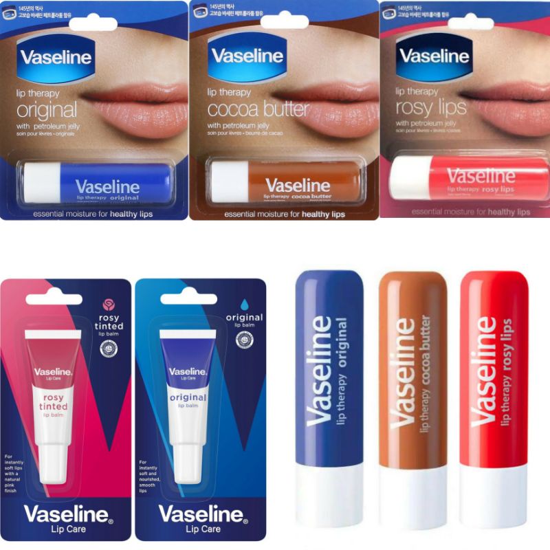 Heat the petroleum jelly in a double boiler over low heat till it melts. Vaseline Rosy Tinted Lip Balm Lightening Lip Balm Original Lip Stick Cocoa Butter 10g Lip Care Shopee Singapore