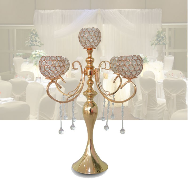 Crystal square candle holder measures 4 tall x. 25 6 Gold Chandelier Candle Holder Wedding Crystal Table Centerpiece Home Decor Shopee Singapore