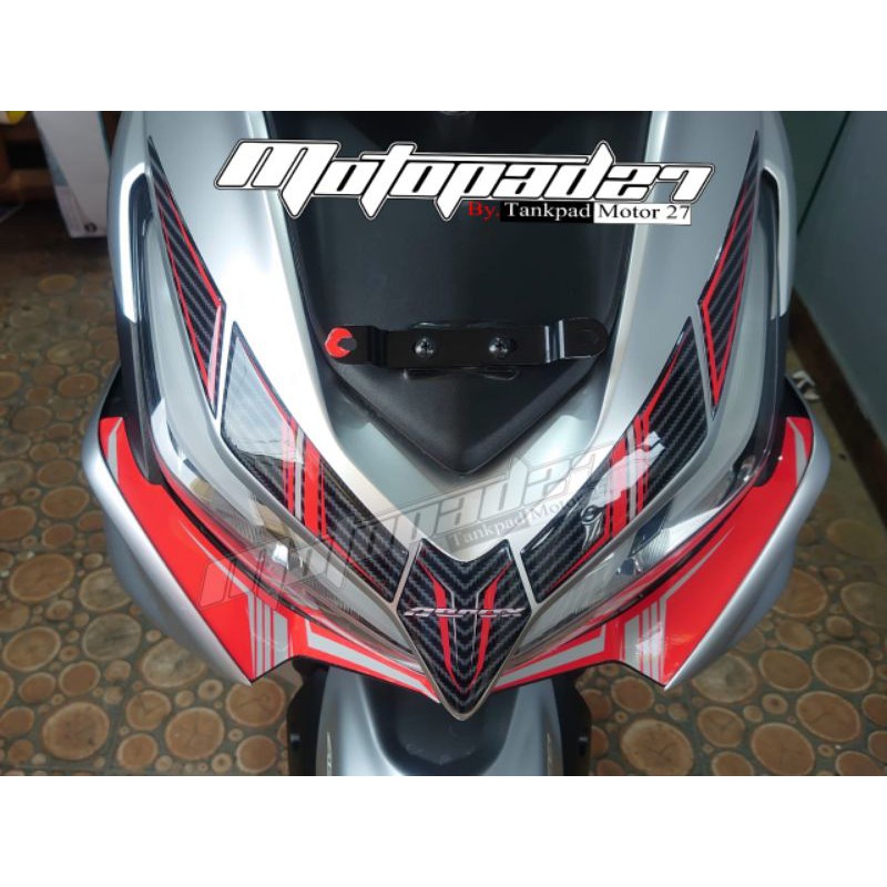 Trend modifikasi winglet tidak motor sport fairing saja namun merebak di motor tipe skutik seperti di yamaha aerox 155 vva di customaxi tangerang. Front Tie Sticker Embossed Yamaha Aerox 155 2020 Shopee Singapore