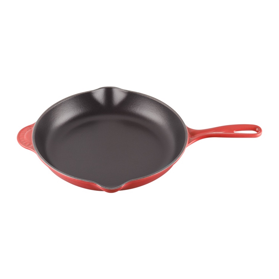 Item diameter, 10.25 inches ; Le Creuset Round Skillet 23cm Cherry Red Shopee Singapore
